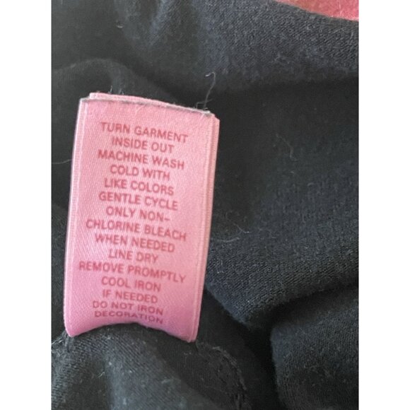 VS PINK VINTAGE Y2K FOLD OVER FLARE YOGA LEGGINGS BLING GEMSTONES RARE HTF L - Picture 7 of 12